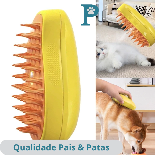 3 Em 1 Escova A Vapor Para Cães e Gato
